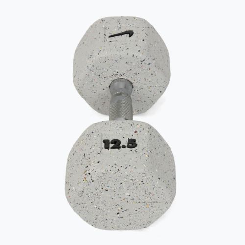 Manubrio gommato Nike Strength Grind Hex Dumbbell 12,5 kg wolf grey