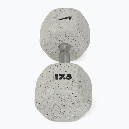 Manubrio gommato Nike Strength Grind Hex Dumbbell 17,5 kg wolf grey