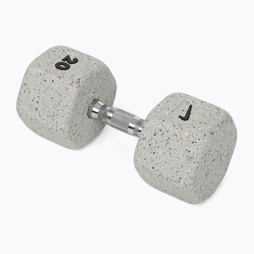 Manubrio gommato Nike Strength Grind Hex Dumbbell 20 kg wolf grey