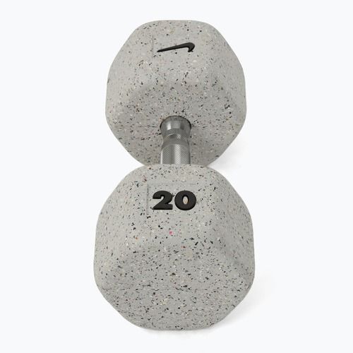 Manubrio gommato Nike Strength Grind Hex Dumbbell 20 kg wolf grey