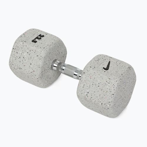 Manubrio gommato Nike Strength Grind Hex Dumbbell 22,5 kg wolf grey