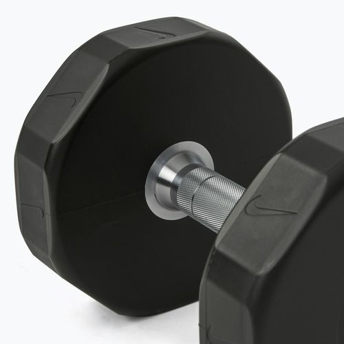 Manubrio cromato Nike Strength Pro Urethane Dumbbell 14 kg black/white
