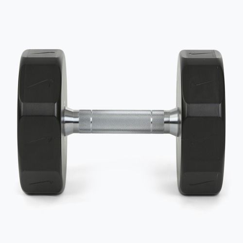 Manubrio cromato Nike Strength Pro Urethane Dumbbell 16 kg black/white