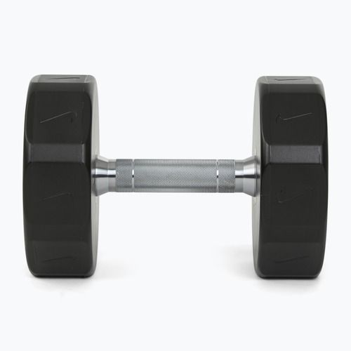Manubrio cromato Nike Strength Pro Urethane Dumbbell 18 kg black/white
