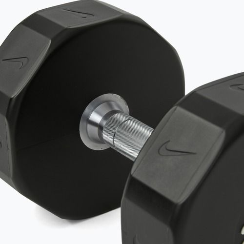 Manubrio cromato Nike Strength Pro Urethane Dumbbell 20 kg black/white