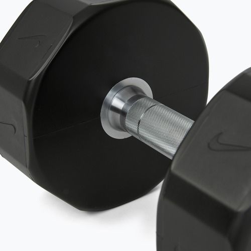 Manubrio cromato Nike Strength Pro Urethane Dumbbell 22 kg black/white