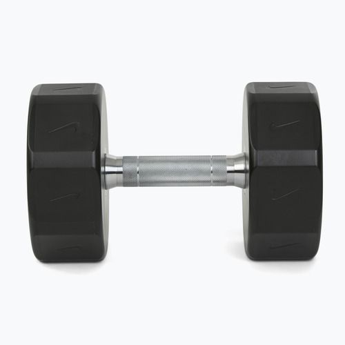 Manubrio cromato Nike Strength Pro Urethane Dumbbell 24 kg black/white
