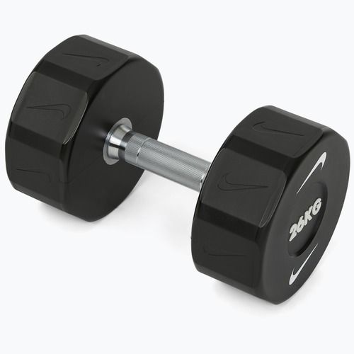 Manubrio cromato Nike Strength Pro Urethane Dumbbell 26 kg black/white