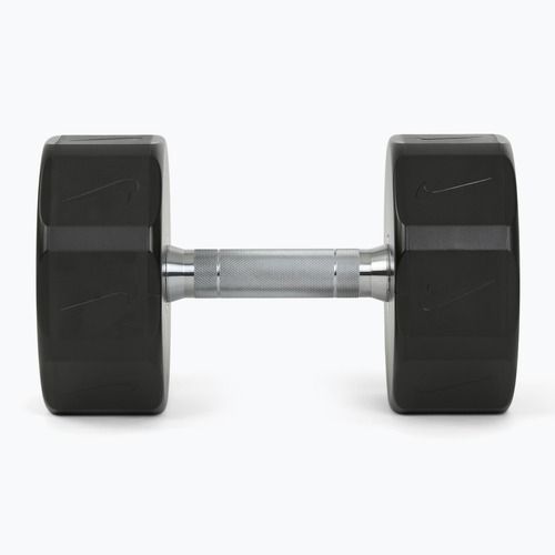 Manubrio cromato Nike Strength Pro Urethane Dumbbell 26 kg black/white