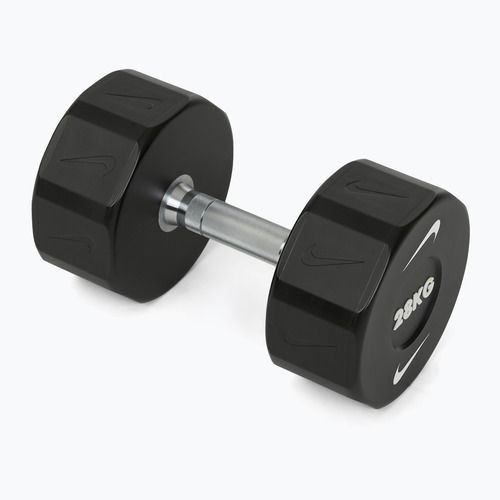 Manubrio cromato Nike Strength Pro Urethane Dumbbell 28 kg black/white