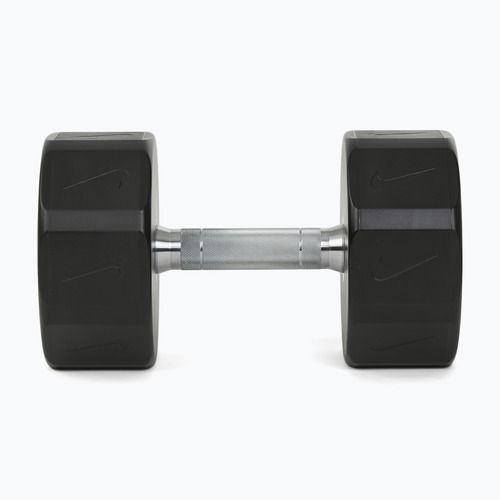 Manubrio cromato Nike Strength Pro Urethane Dumbbell 28 kg black/white