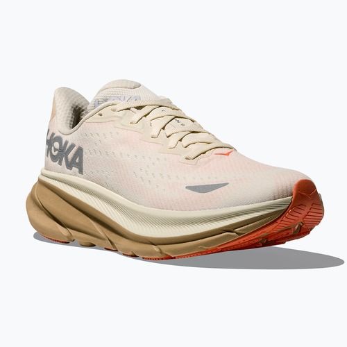 Scarpe da corsa da donna HOKA Clifton 9 GTX eggshell/khaki