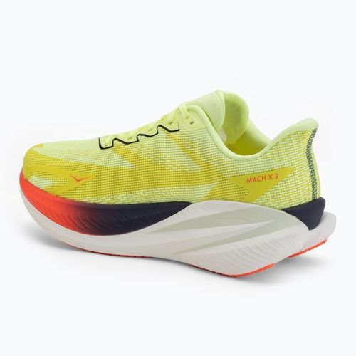 Scarpe da running da uomo Hoka Mach X 3 Wide neon yuzu/squid ink