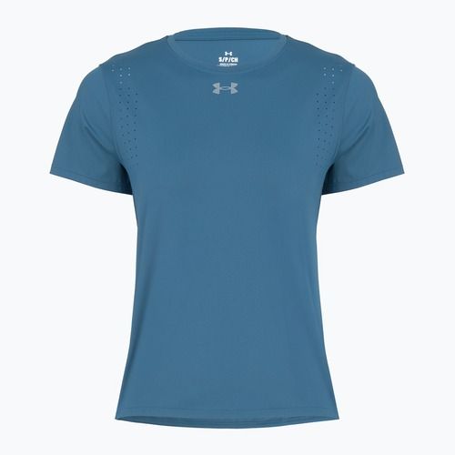 Maglietta da running da donna Under Armour Velociti Pro wham blue/hyper green/white