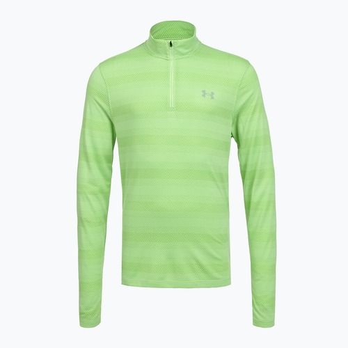 Felpa da running da uomo Under Armour Velociti 1/4 Zip lumos lime/white