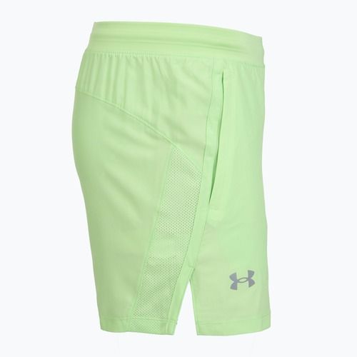 Pantaloncini da running da uomo Under Armour Launch 5" lumos lime/white