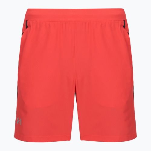 Pantaloncini da corsa da uomo Under Armour Launch 7" racer red/black/reflective
