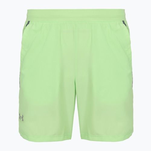 Pantaloncini da corsa da uomo Under Armour Launch 7" lumos lime/white