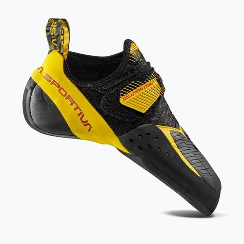 Scarpe da arrampicata per bambini La Sportiva Solution Comp yellow/black