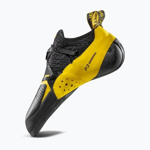 Scarpe da arrampicata per bambini La Sportiva Solution Comp yellow/black