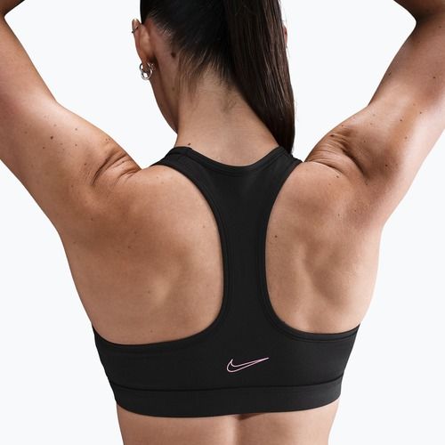 Reggiseno sportivo Nike Swoosh Medium Support black