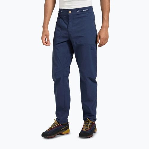 Pantaloni da arrampicata da uomo La Sportiva Talus night sky/chalk