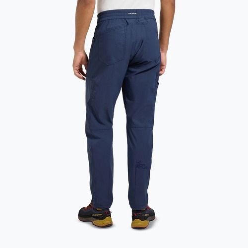 Pantaloni da arrampicata da uomo La Sportiva Talus night sky/chalk