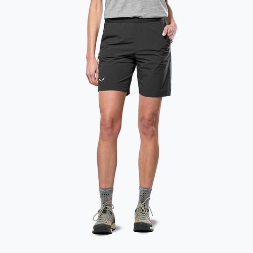 Pantaloncini da trekking da donna Salewa Puez 4 black out