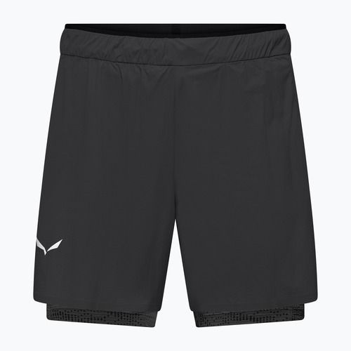 Pantaloncini da trekking da uomo Salewa Pedroc DST 2IN1 black out