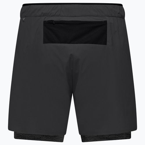 Pantaloncini da trekking da uomo Salewa Pedroc DST 2IN1 black out