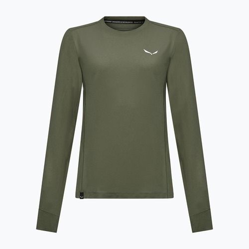Maglia a maniche lunghe da trekking da donna Salewa Puez Dry dark olive