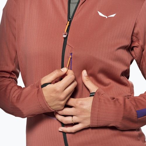 Giacca antivento da donna Salewa Pedroc PL 3 HD etruscan red