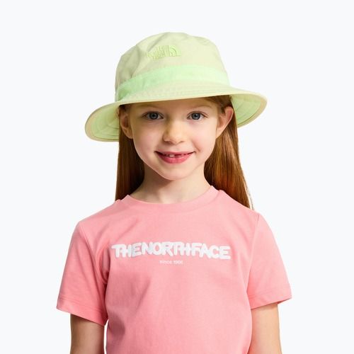 Cappello per bambini The North Face Kids Class V Rev Bucket lemon mist logo weather topo phantom print