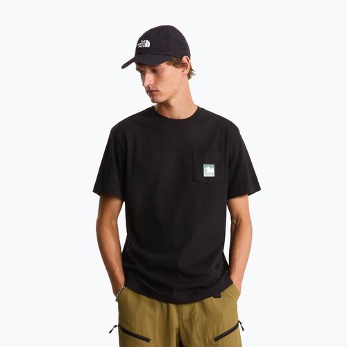 Maglietta da uomo The North Face Mountain Logo Relaxed tnf black