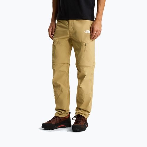 Pantaloni da trekking da uomo The North Face Exploration Regular Tapered Convertible khaki stone