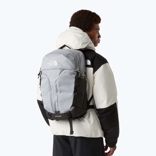 Zaino urbano The North Face Surge 31 l melt grey dark heather/tnf black