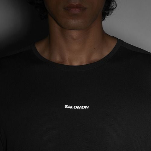 Maglia a maniche lunghe da running da uomo Salomon Shakeout Core deep black