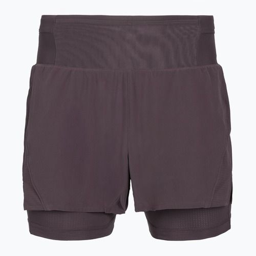 Pantaloncini da running da uomo Brooks High Point 5" 2IN1 2.0 dark russet