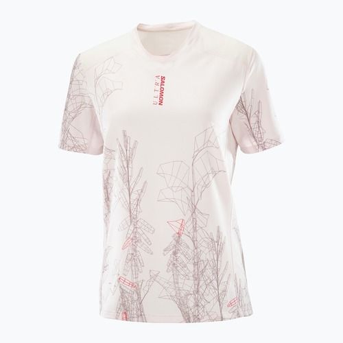 Maglietta da running da donna Salomon S/Lab Ultra Tee Aop lilac ash