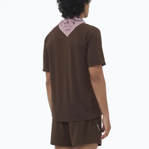 Maglietta da running da uomo Salomon Shakeout Core cofee bean