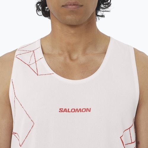 Maglietta da running da uomo Salomon S/Lab Speed Tee lilac ash/fiery red