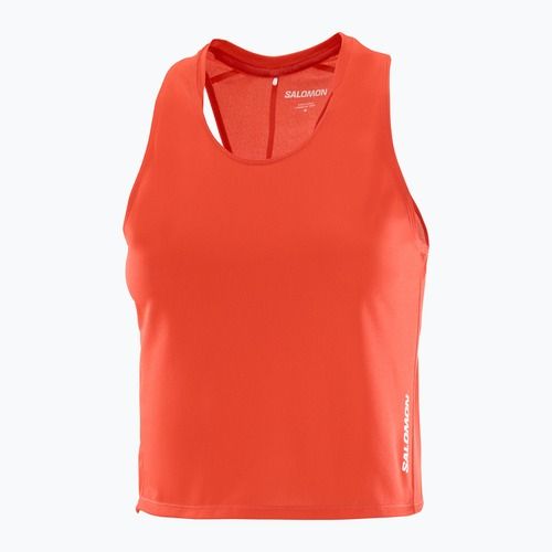 Canotta da corsa da donna Salomon Sense Aero Short Tank fiery red