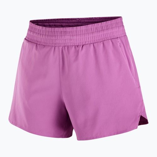 Pantaloncini da corsa da donna Salomon Shakeout Core 2IN1 4 "iris orchid"