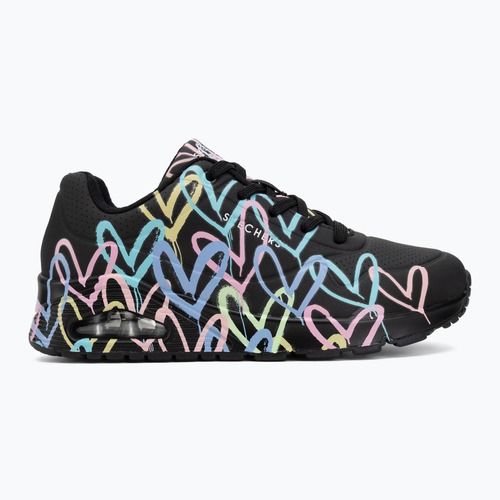 Scarpe da donna SKECHERS JGoldcrown Uno Spread The Love black