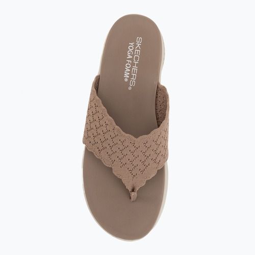 Ciabatte da donna SKECHERS Ultra Flex 3.0 Rhythm Waves brown