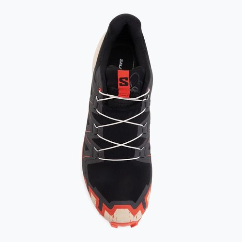 Scarpe da running da uomo Salomon Speedcross 6 black/fiery red/almond milk