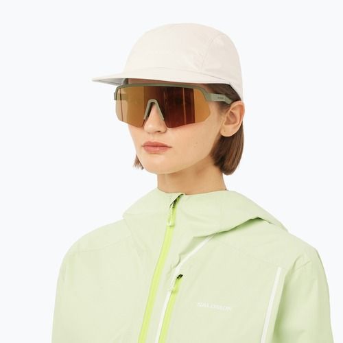 Cappellino con visiera Salomon Bonatti Pro 5 Panel whisper white