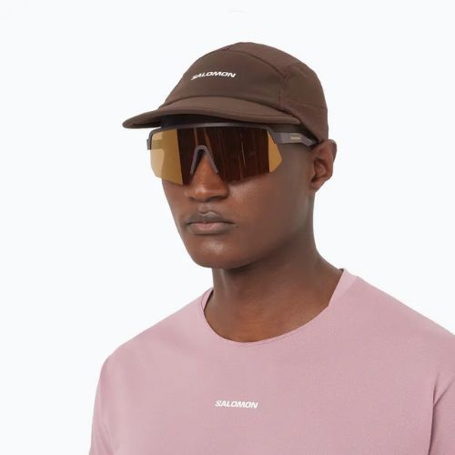 Cappellino con visiera Salomon Sense Aero coffee bean