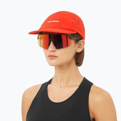 Cappellino con visiera Salomon Sense Aero fiery red