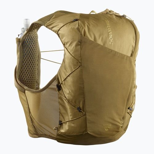 Gilet da corsa Salomon Active Skin 12 Set brilliant olive/willow